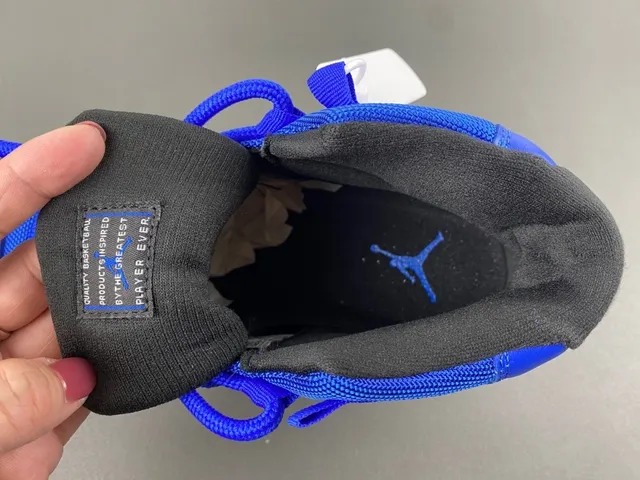 Air Jordan 11 Royal Blue and Black Patent Leather Basketball Shoes 6