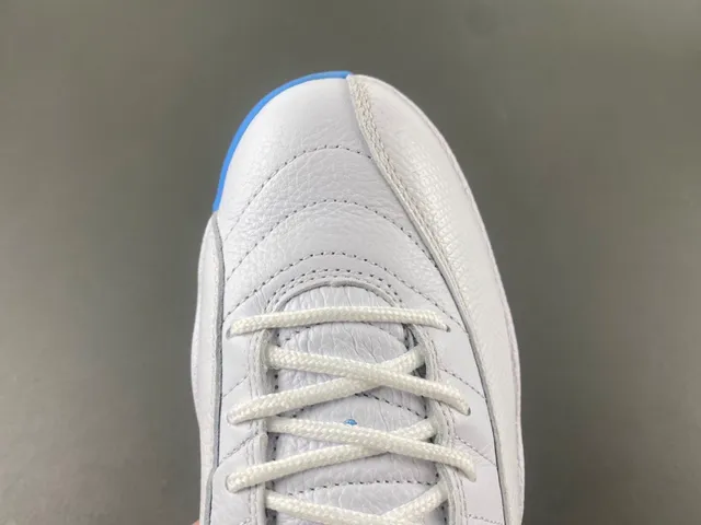 Air Jordan 12 White and Blue Basketball Shoes 5