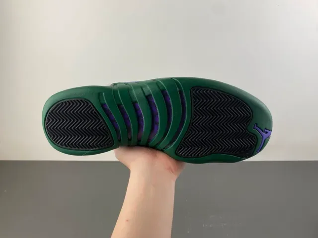 Air Jordan 12 सफेद हरे बास्केटबॉल जूते 10