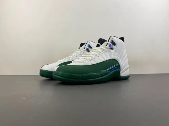 Air Jordan 12 सफेद हरे बास्केटबॉल जूते 11