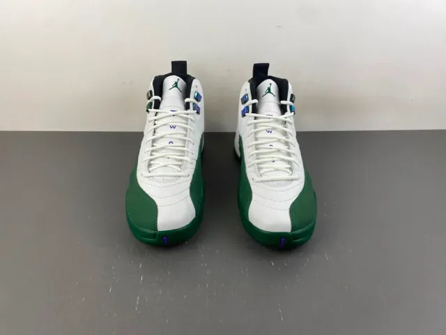 Air Jordan 12 सफेद हरे बास्केटबॉल जूते 12