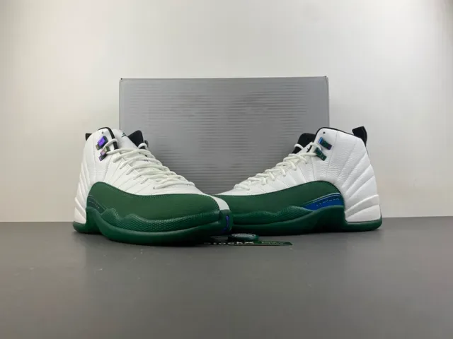Air Jordan 12 सफेद हरे बास्केटबॉल जूते 14