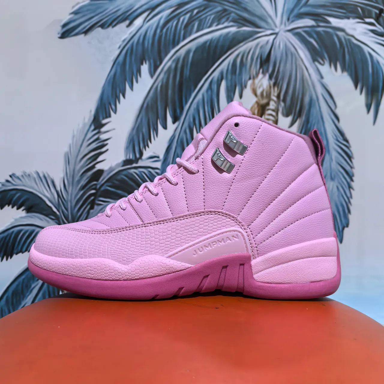 Tênis de basquete Air Jordan 12 pele de cobra branco e roxo 5