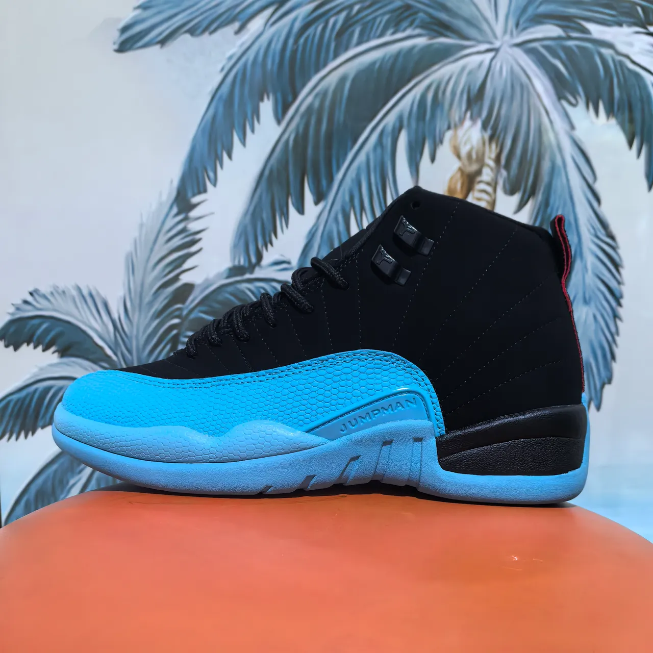 Tênis de basquete Air Jordan 12 pele de cobra branco e roxo 14