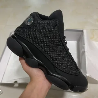 Air Jordan 13 Black Monochrome Basketball Shoes