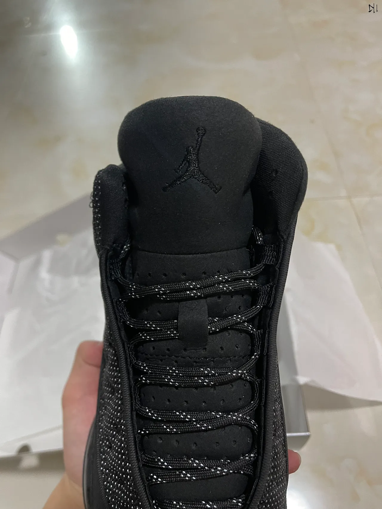 Air Jordan 13 Black Monochrome Basketball Shoes 4