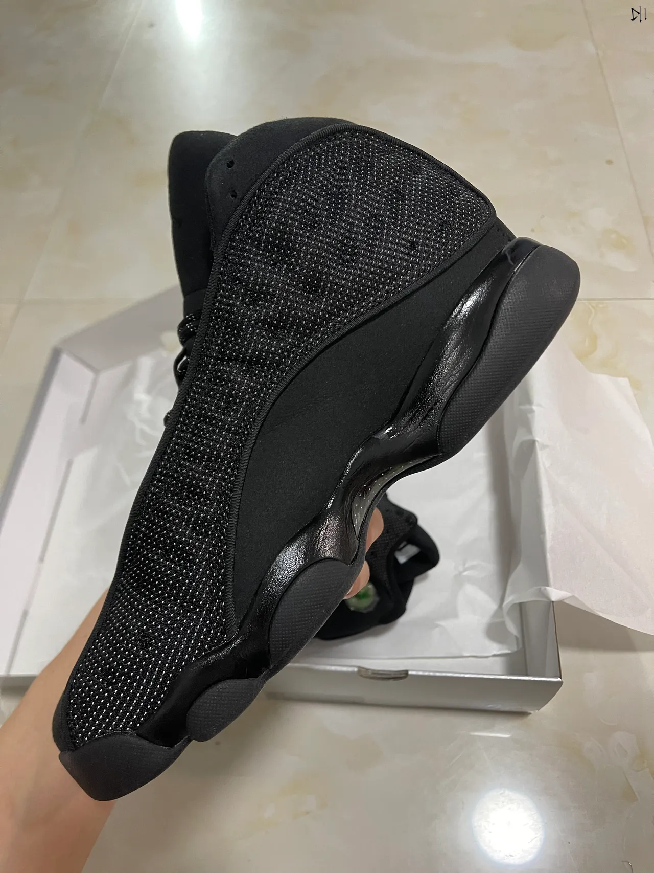Air Jordan 13 Black Monochrome Basketball Shoes 5