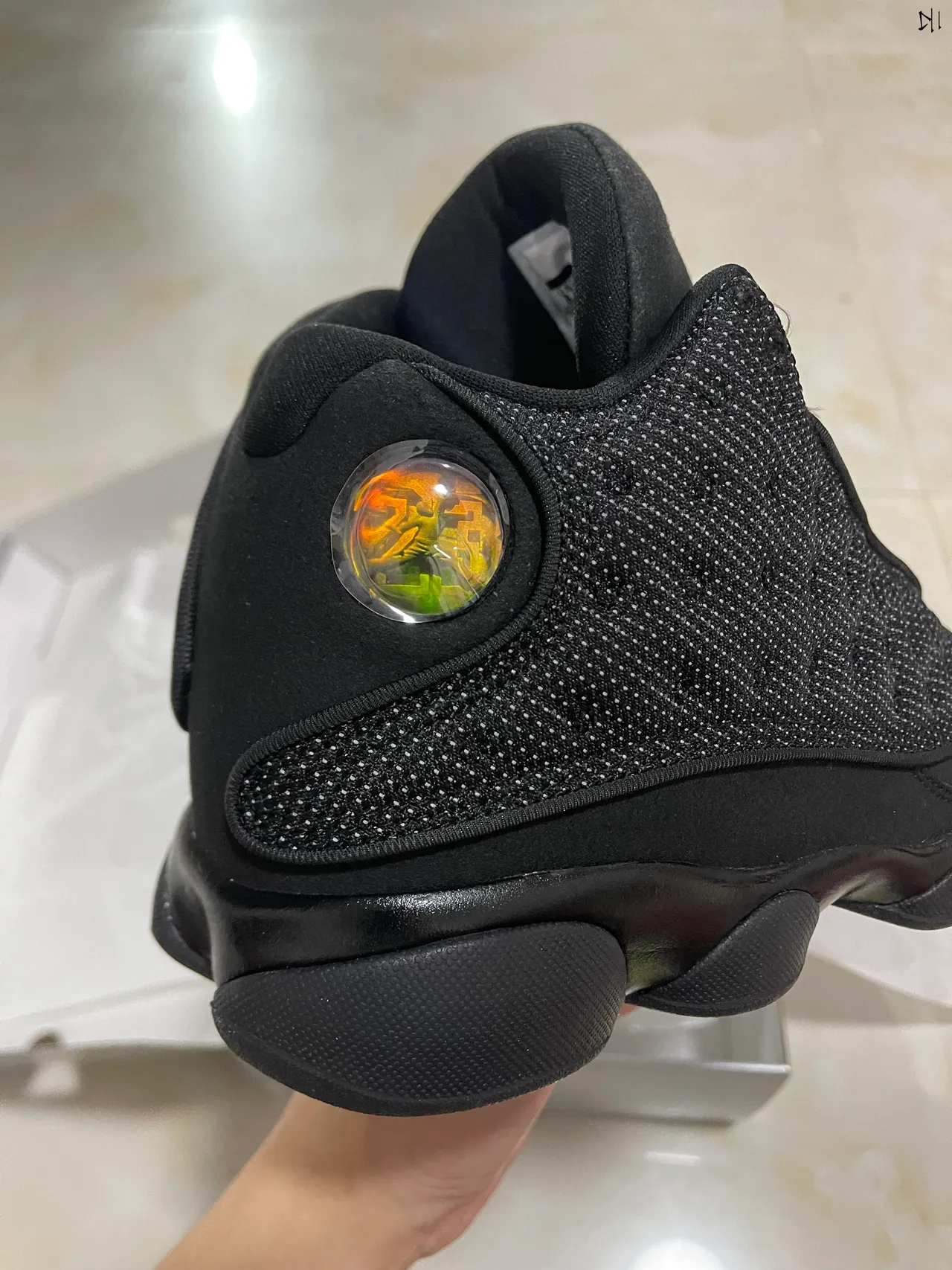Air Jordan 13 Black Monochrome Basketball Shoes 9