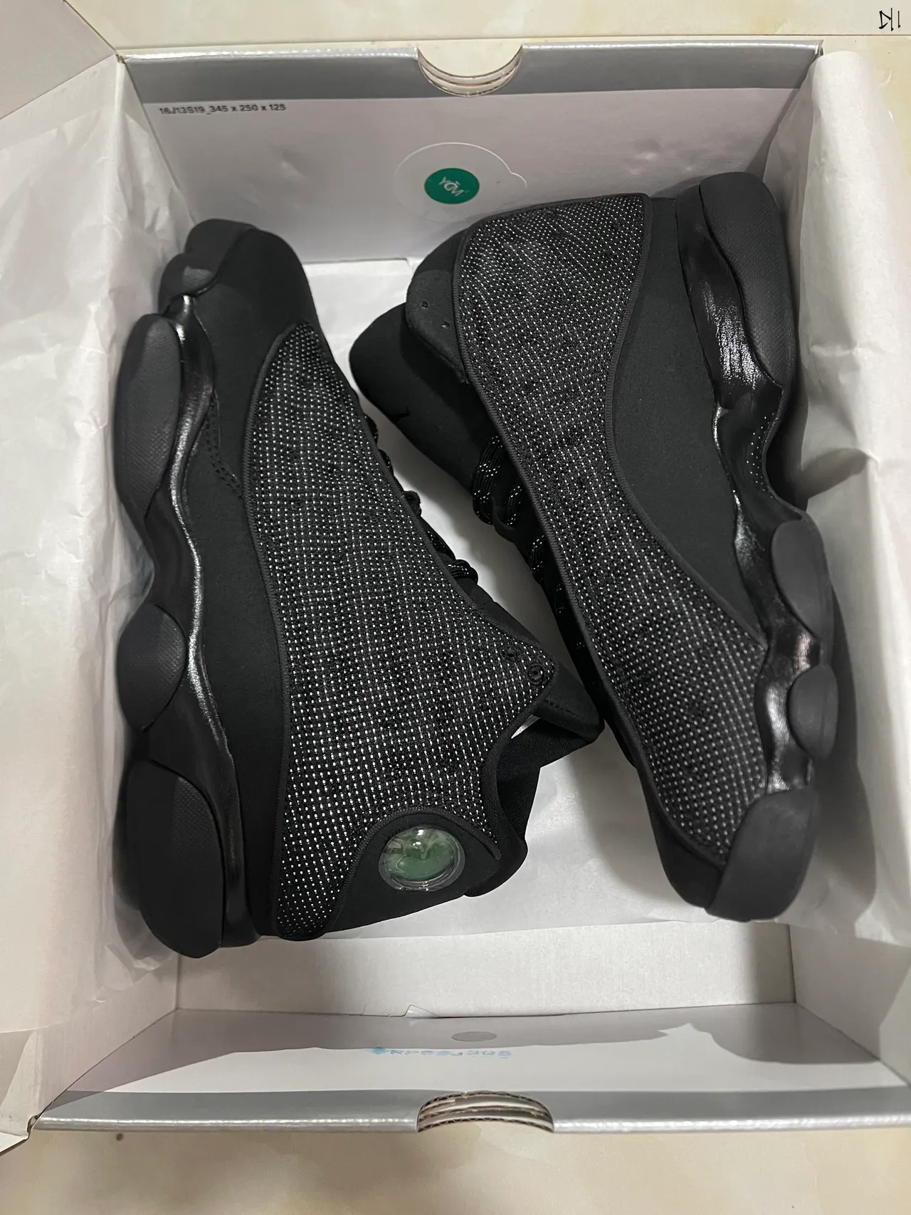 Air Jordan 13 Black Monochrome Basketball Shoes 10
