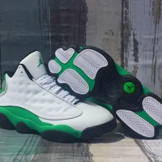 Air Jordan 13 白绿黑篮球鞋