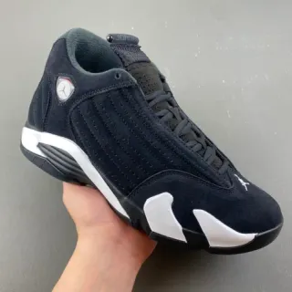 Air Jordan 14 Zapatos de Baloncesto Negro Blanco