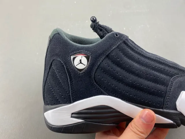 Air Jordan 14 Black White Basketball Shoes 3