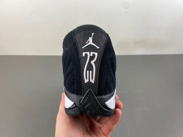Air Jordan 14 Black White Basketball Shoes 4