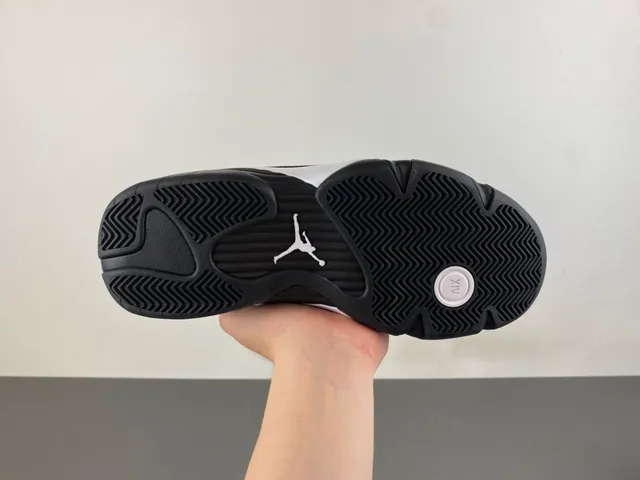 Air Jordan 14 Black White Basketball Shoes 9