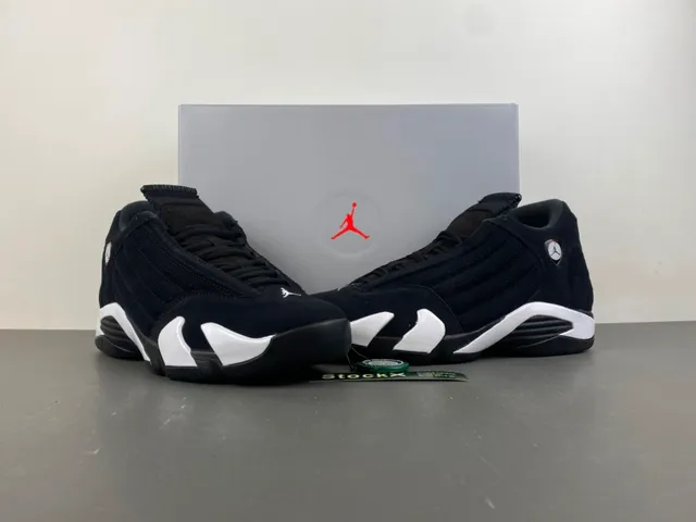 Air Jordan 14 Black White Basketball Shoes 13