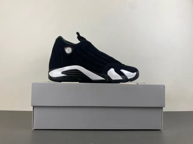 Air Jordan 14 Black White Basketball Shoes 15