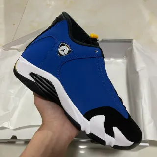 Air Jordan 14 Royal Blue Black White Basketball Shoes