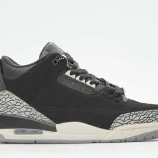 Air Jordan 3 Black Cement Elephant Print Basketball Shoes