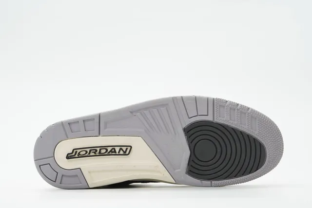 Chaussures de basketball Air Jordan 3 Black Cement à imprimé éléphant 8