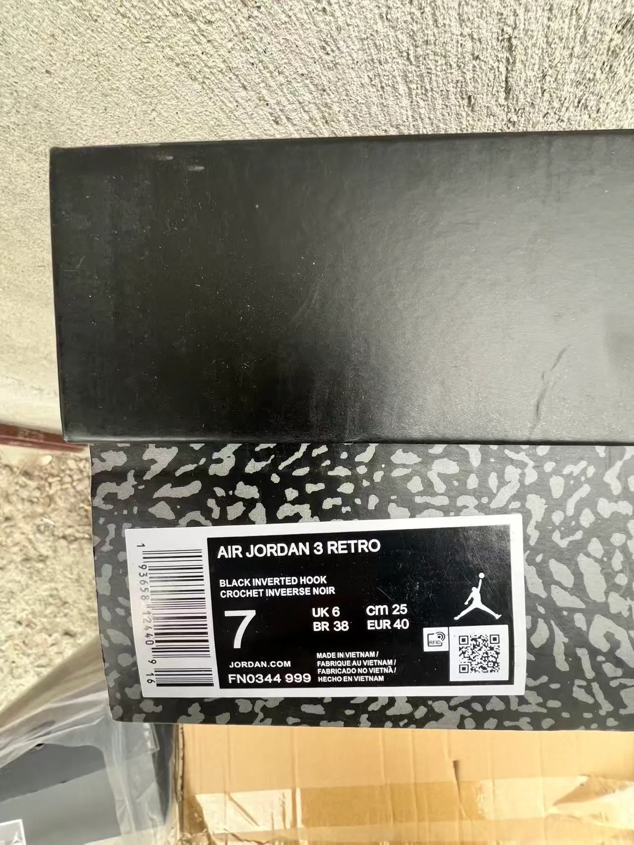 Air Jordan 3 Black Elephant Print Basketball Shoes 10