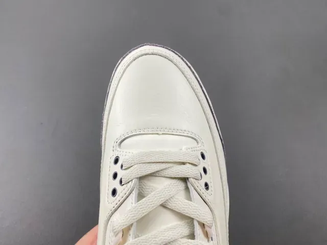 Air Jordan 3 Off-White Silver Elephant Tênis de Basquete 5