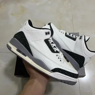 Air Jordan 3 白黑爆裂纹篮球鞋