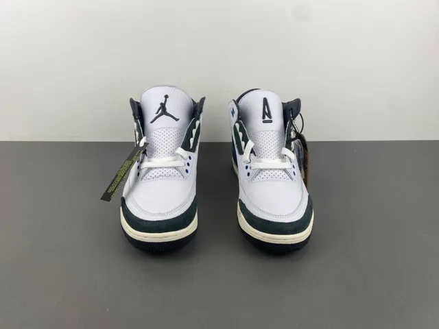 Air Jordan 3 White Navy Black Cream Basketball Shoes 17