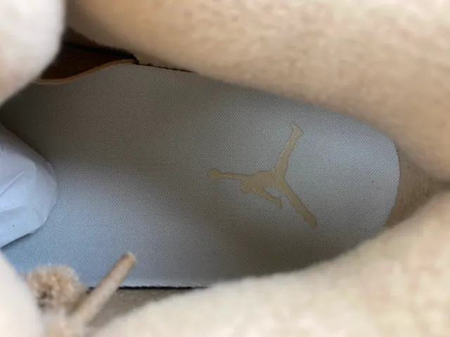 Air Jordan 4 Beige Fleece High-Top Basketball Shoes 7
