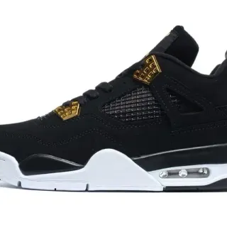 Air Jordan 4 Negro y Dorado Zapatillas de Baloncesto