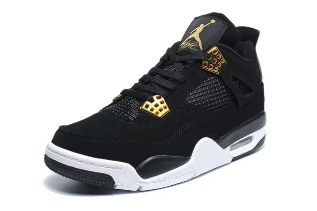 Air Jordan 4 Noir et Or Chaussures de Basketball 6