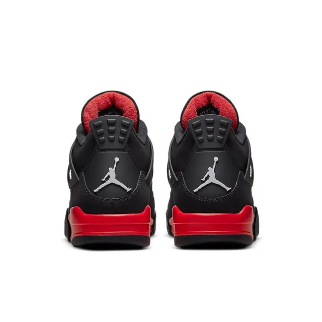 Chaussures de basketball Air Jordan 4 noir et rouge universitaire 2