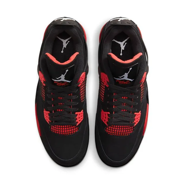 Chaussures de basketball Air Jordan 4 noir et rouge universitaire 4