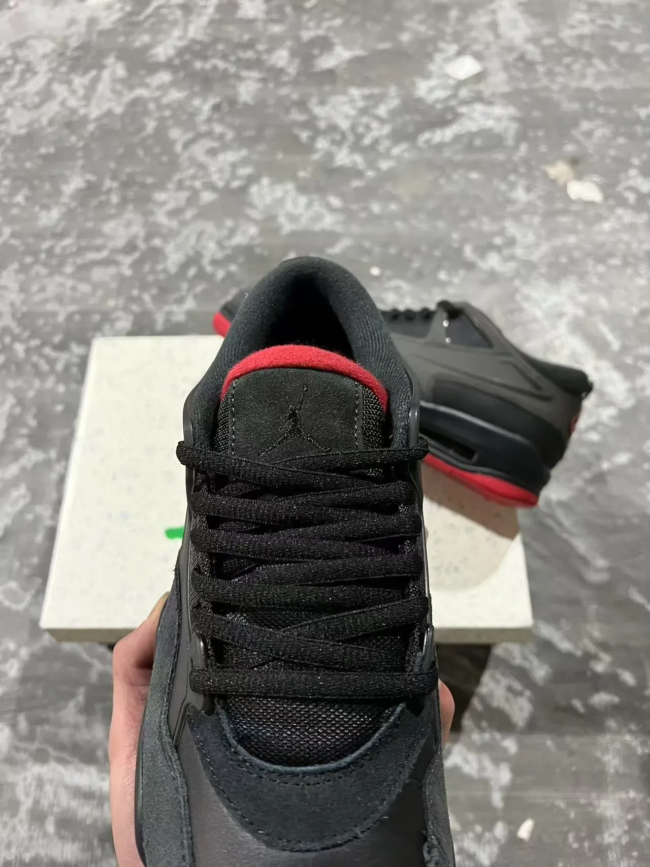 Air Jordan 4 Black Red Lifestyle Sneakers 4