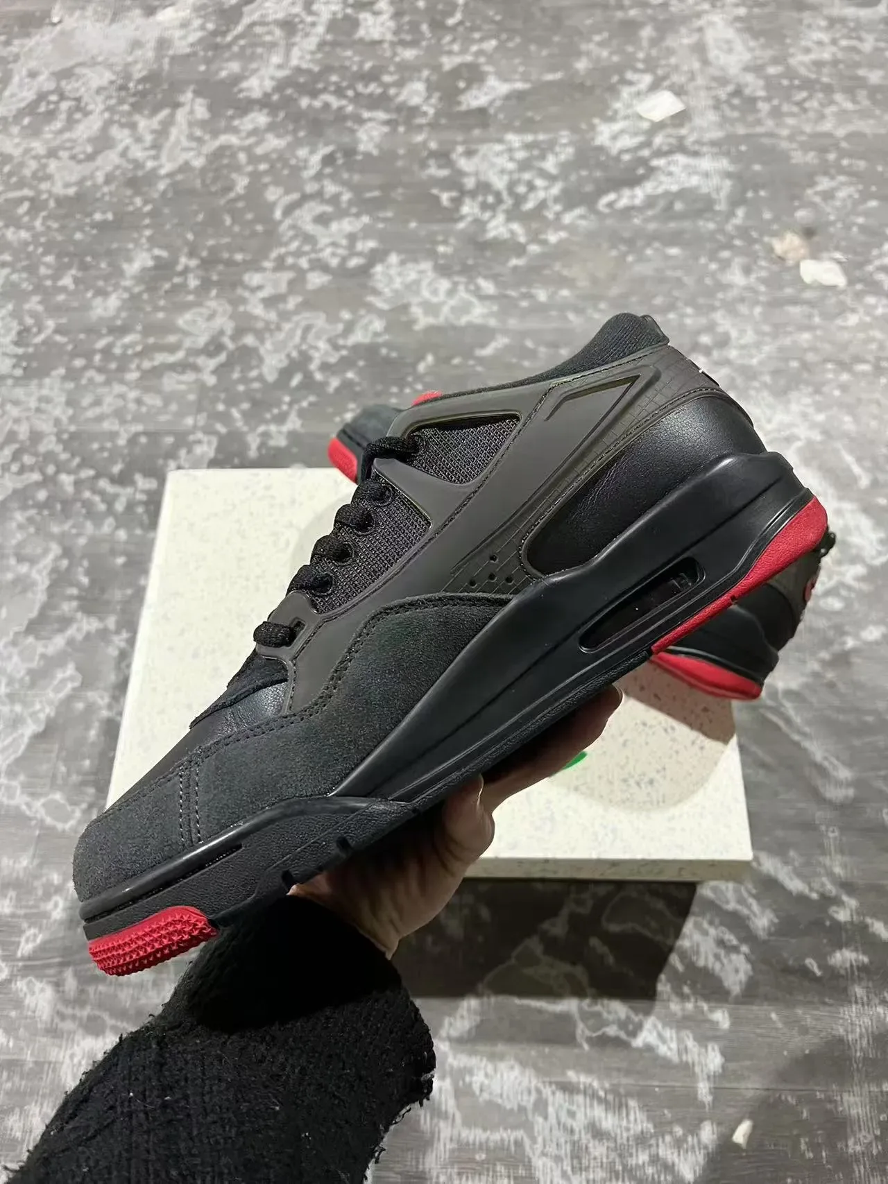 Air Jordan 4 Black Red Lifestyle Sneakers 5