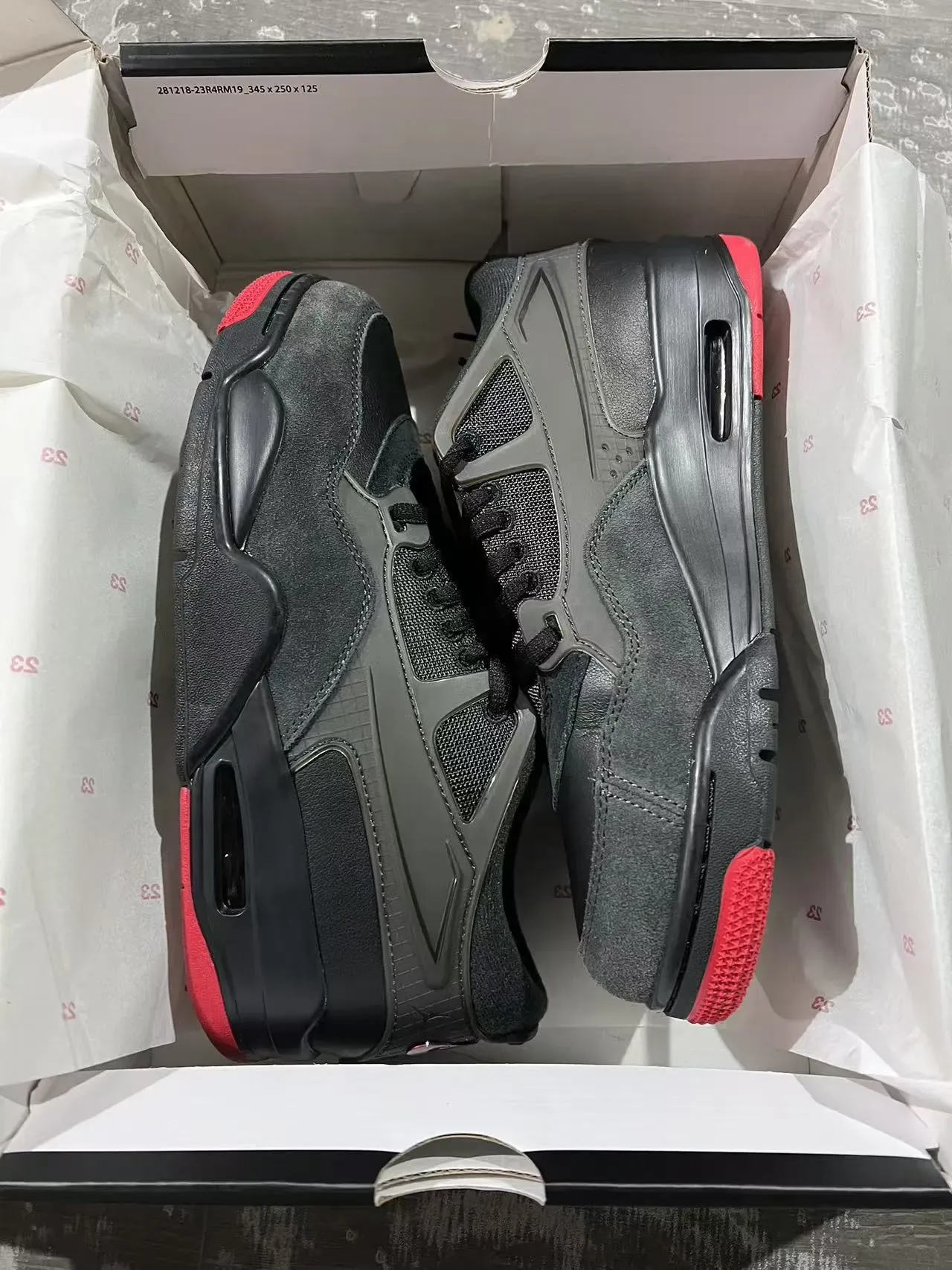 Air Jordan 4 Black Red Lifestyle Sneakers 9