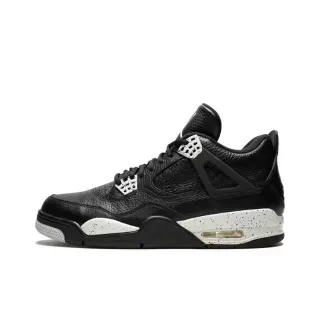 Air Jordan 4 Black White Speckled Basketball Shoes