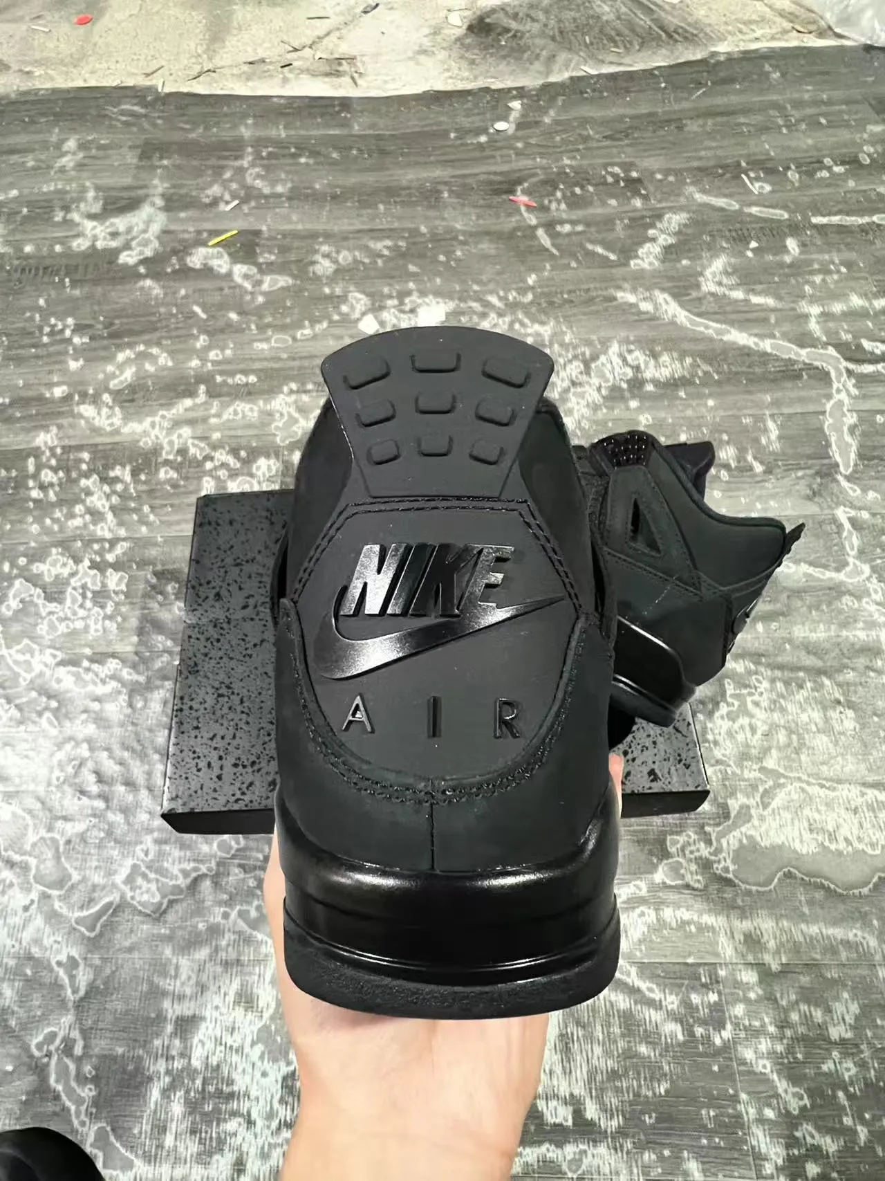 Air Jordan 4 Monochrome Black Basketball Shoes 8