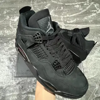 Air Jordan 4 Monochrome Black tênis de basquete