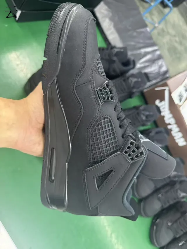 Air Jordan 4 Monochrome Black zapatillas de baloncesto 8