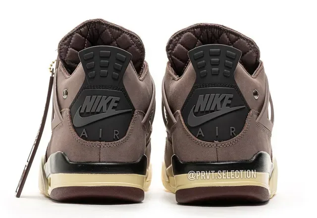 Air Jordan 4 Chaussures de Basketball en Daim Marron Mat 18