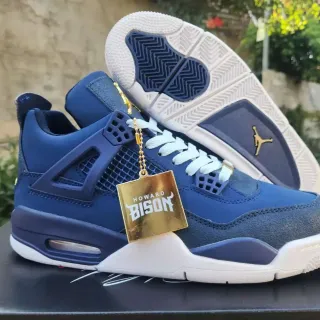 Air Jordan 4 海军蓝白篮球鞋