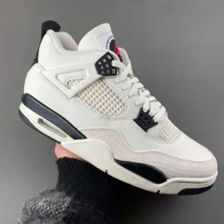 Air Jordan 4 Off-White and Black zapatos de baloncesto