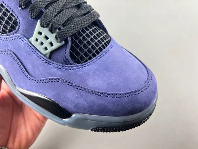 Air Jordan 4 Purple Suede High-Top Basketball Shoes 2