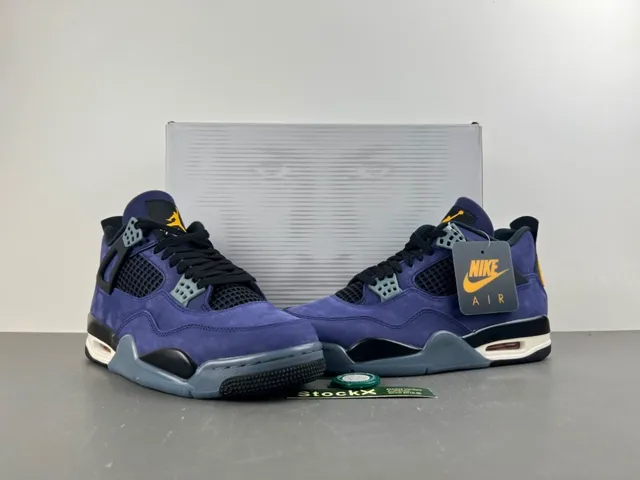 Air Jordan 4 Purple Suede High-Top Basketball Shoes 13
