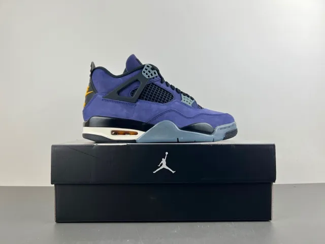 Air Jordan 4 Purple Suede High-Top Basketball Shoes 15