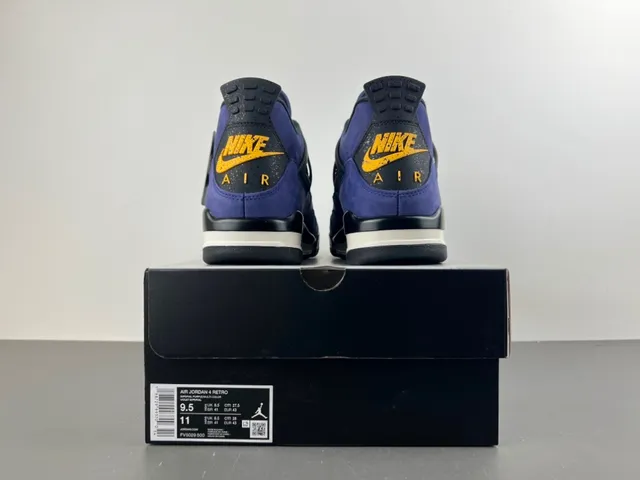 Air Jordan 4 Purple Suede High-Top Basketball Shoes 17