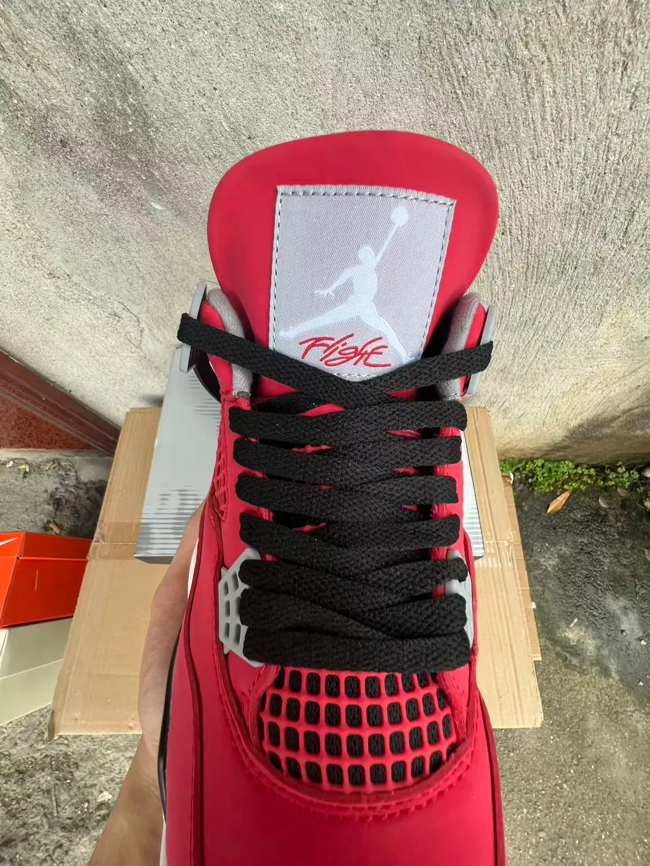 Chaussures de basketball Air Jordan 4 rouge noir blanc 4