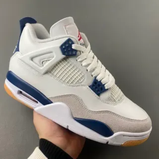 Air Jordan 4 White Navy Gum Basketball Shoes
