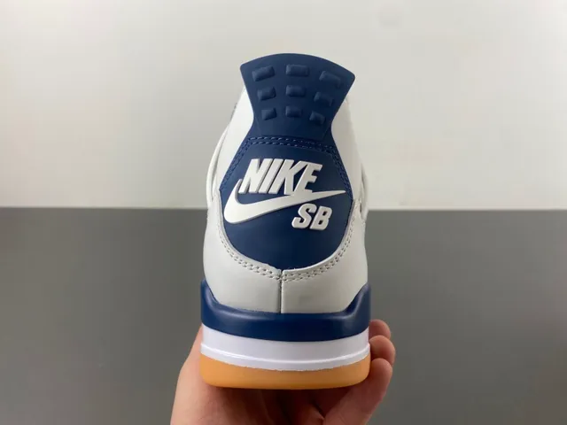 Air Jordan 4 White Navy Gum Basketball Shoes 4