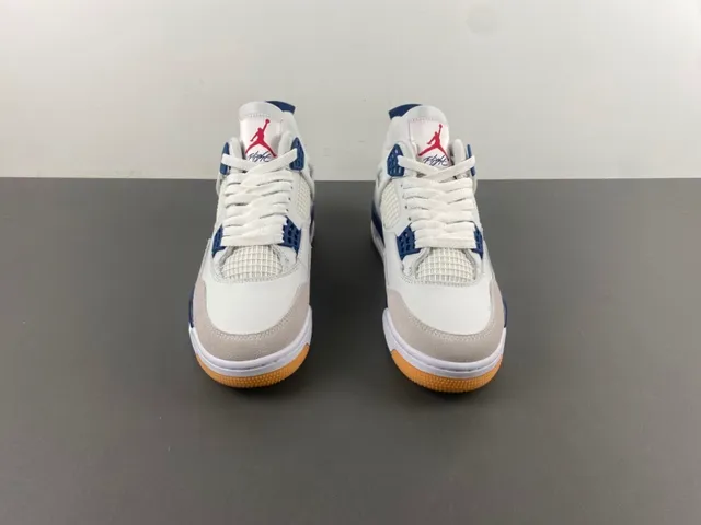Air Jordan 4 White Navy Gum Basketball Shoes 11